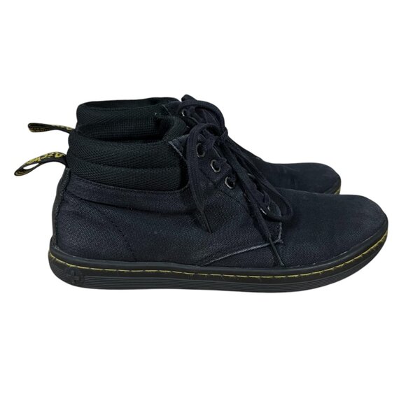 Dr. Martens Belmont Black Canvas Ankle Boots Size 7 - Picture 4 of 12
